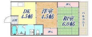 高倉ハイツの物件間取画像